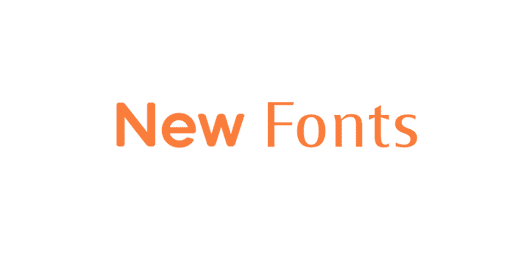 New Fonts 2024, 2023, 2022