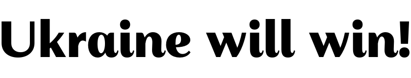 Text sample of Ukrainian font Alethia Next Extra Bold Upright, 72px
