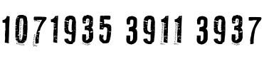 Text sample of font Ruba Style Numbers