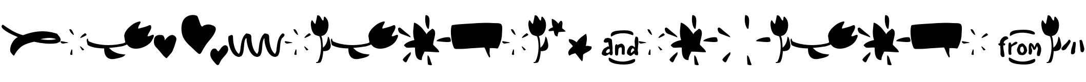 Text sample of Ukrainian font SPAGHETTI Symbols