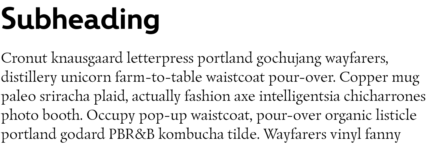 Paragraph Pair DeepFont Med Bold + Lazurski Light