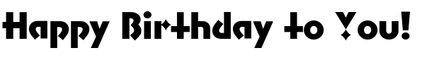 Sample of blocked russian font Profont Bold