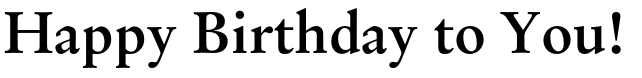 Sample of blocked russian font Original Garamond Bold