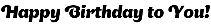 Text sample of font Appetite Pro Bold Italic