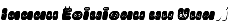 Text sample of font La Mona Pro Vowels Style Italic