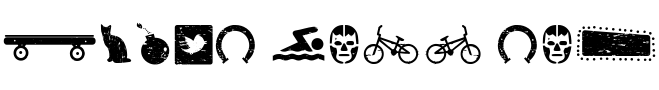 Text sample of font Ruba Style Dingbat Old 05