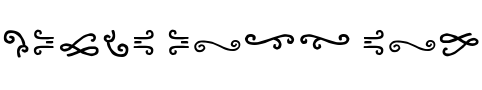 Text sample of font Pequena Pro Ornament