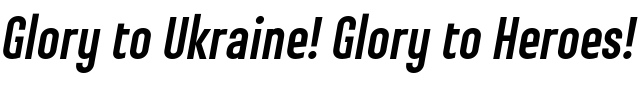 Text sample of Ukrainian font Steclo Bold Italic