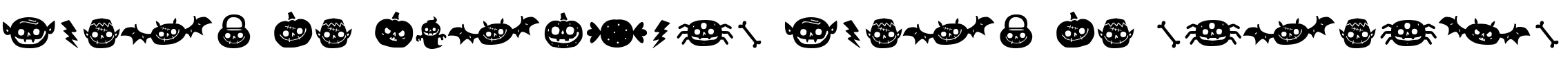 Text sample of font Hatter Display Pro Dingbats