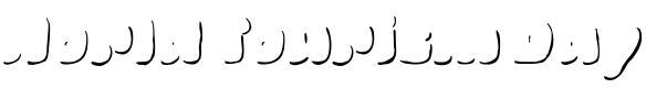 Text sample of font La Mona Pro Hand Shadow