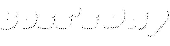 Text sample of font La Mona Pro Shadow Hand Line Italic, 72px