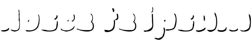 Text sample of font La Mona Pro Hand Shadow