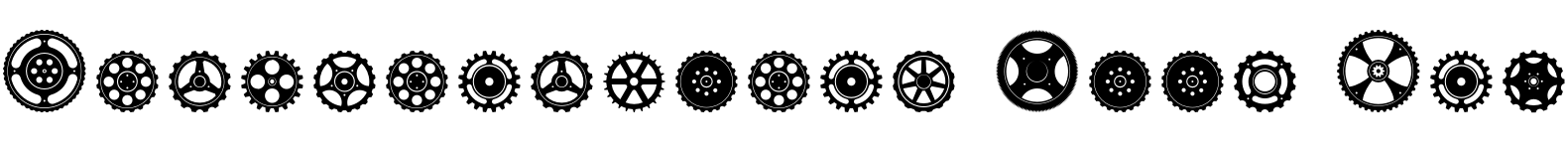 Text sample of font Engranajes Regular