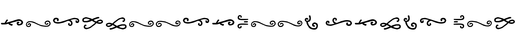 Text sample of font Pequena Pro Ornament