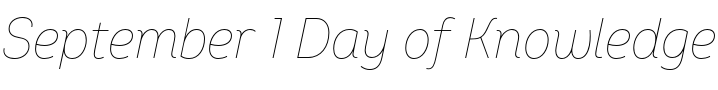 Text sample of font Intro Cond Thin Italic