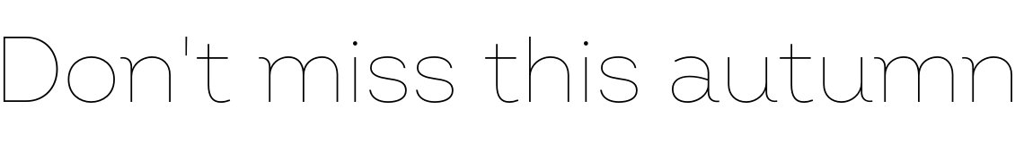 Text sample of font Intro Thin