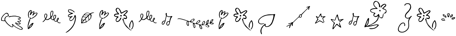 Text sample of font Madelyn Doodles