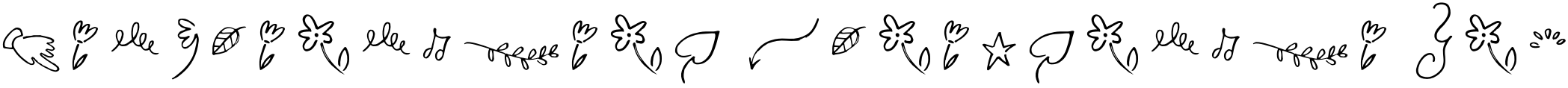 Text sample of font Madelyn Doodles