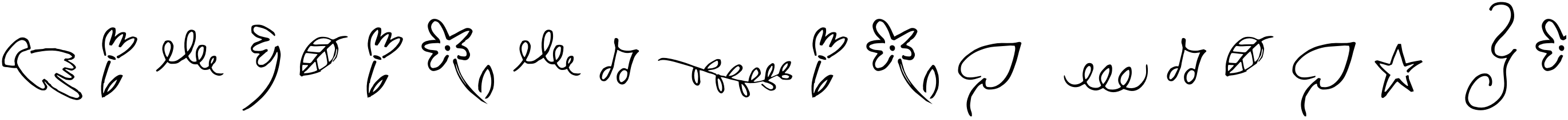 Text sample of font Madelyn Doodles