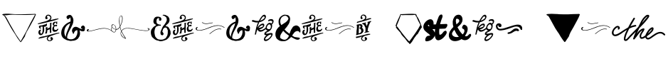 Text sample of font Sensa Goodies Words Shapes