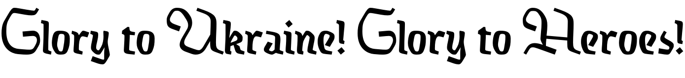Text sample of Ukrainian font Kingfall Dark