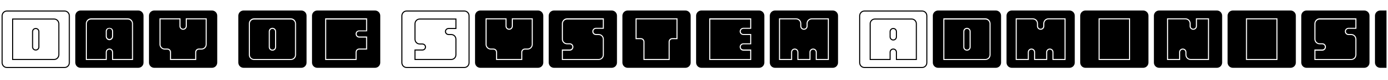 Text sample of font Oboe Outline Framed, 72px