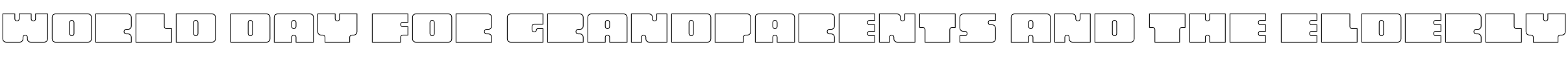 Text sample of font Oboe Outline Wide