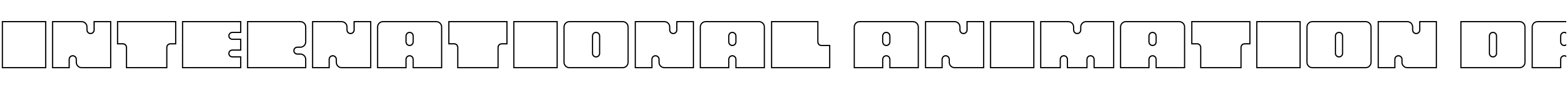 Text sample of font Oboe Outline Wide