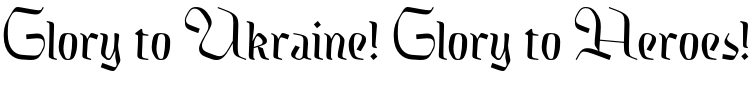 Text sample of Ukrainian font Kingfall Light