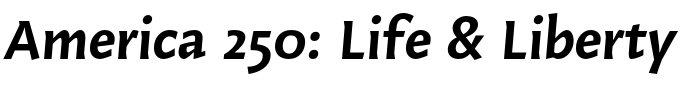 Text sample of Ukrainian font Humus Bold Italic