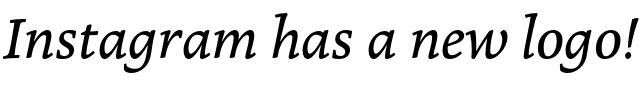 Text sample of font Marco Greek Italic