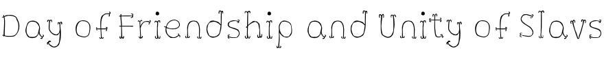 Text sample of font Pequena Pro Layer One