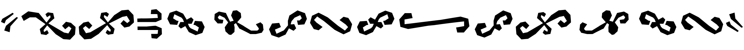 Text sample of font Alquitran Pro Ornament