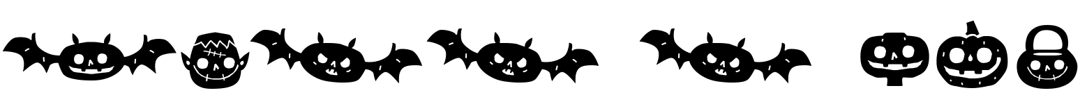Text sample of font Hatter Display Pro Dingbats